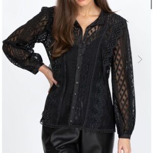 Johnny Was Soluna Lace Blouse